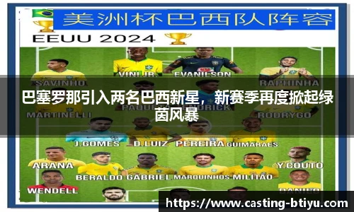 巴塞罗那引入两名巴西新星，新赛季再度掀起绿茵风暴